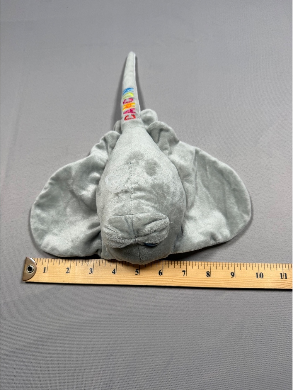 Gray stingray plush toy - Picture 1 of 7